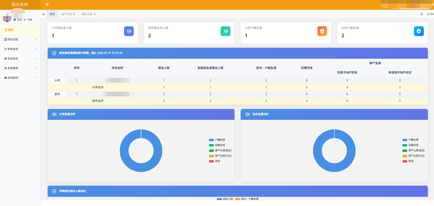学生报名系统项目展示